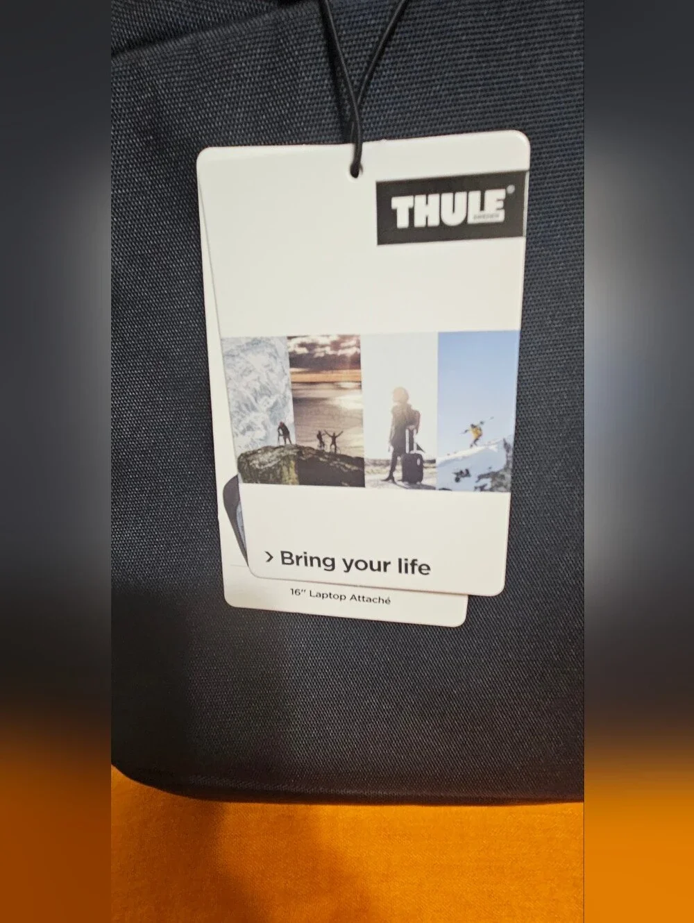 Thule Black Laptop Briefcase with Shoulder Strap